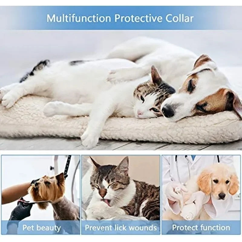 Dog Cones After Surgery Protective Inflatable Dog Collar Pet Recovery Collar Soft Pet Cone For Small Medium Or Large Dogs Cats