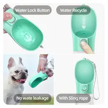 Dog Water Bottle For Pet Dogs Cats Water Feeder Bowls Outdoor Travel Leakproof Puppy Drinking Container Pug Chihuahua Labrador