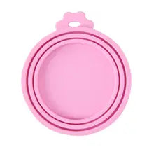 2pcs/set Reusable Pet Food Can Cover and Spoon Portable Dogs Cat Storage Tin Cap Lid Seal Cover Health Pet Supplies Pet Lids Can