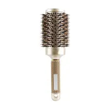 Salon Styling Tool Nylon Comb Cylinder Curly Hair Rolling Comb Thermal Aluminum Tube Round Barrel Hair Comb