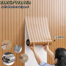 1 Roll Self-adhesive Wall Panel Sxp Foam Stickers Peel and Stick 3d Wall Sticker Easy to Diy Suitable for Ceiling, Living Room