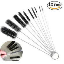 10PCS Kitchen All for Convenience Straw Cleaning Brush Bottlebrush Clean Baby Bottles Cleaning Brush Magic Sponge Cleaning Home