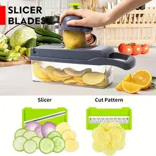 14/16 in 1 Multifunctional Vegetable Chopper Onion Chopper Handle Food Grate Food Chopper Kitchen Vegetable Slicer Dicer Cut