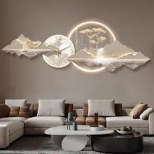 Art Mural Wall Clocks Aesthetic Led Design Creative Silent Wall Watch Restaurant Simple Fashion Wanduhr Living Room Decoration