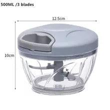 500/900ML Manual Meat Mincer Garlic Chopper Hand Pull Press Crusher Vegetable Grinder Chili Onion Cutter Kitchen Cooking Tools