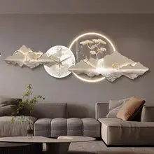 Art Mural Wall Clocks Aesthetic Led Design Creative Silent Wall Watch Restaurant Simple Fashion Wanduhr Living Room Decoration