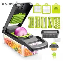 14/16 in 1 Multifunctional Vegetable Chopper Onion Chopper Handle Food Grate Food Chopper Kitchen Vegetable Slicer Dicer Cut