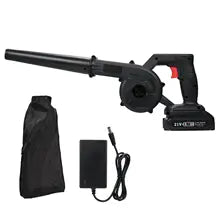 2-in-1 21V Handheld Electric Blower and Vacuum Cleaner Electric Leaf Blower Leaf Blower with Battery and Charger Car Drying Blow