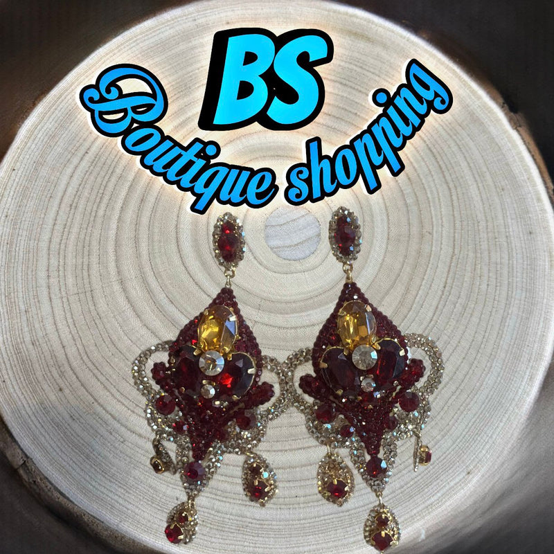 Red Stone Earring