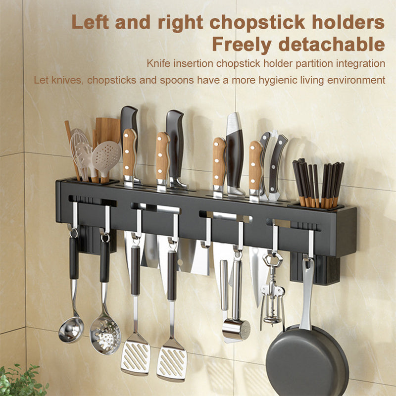 Stainless Steel Storage Rack With Chopsticks And Knives